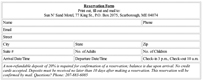 Reservation Form